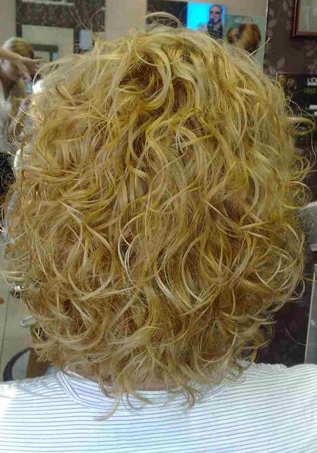 Укладка волос биозавивки